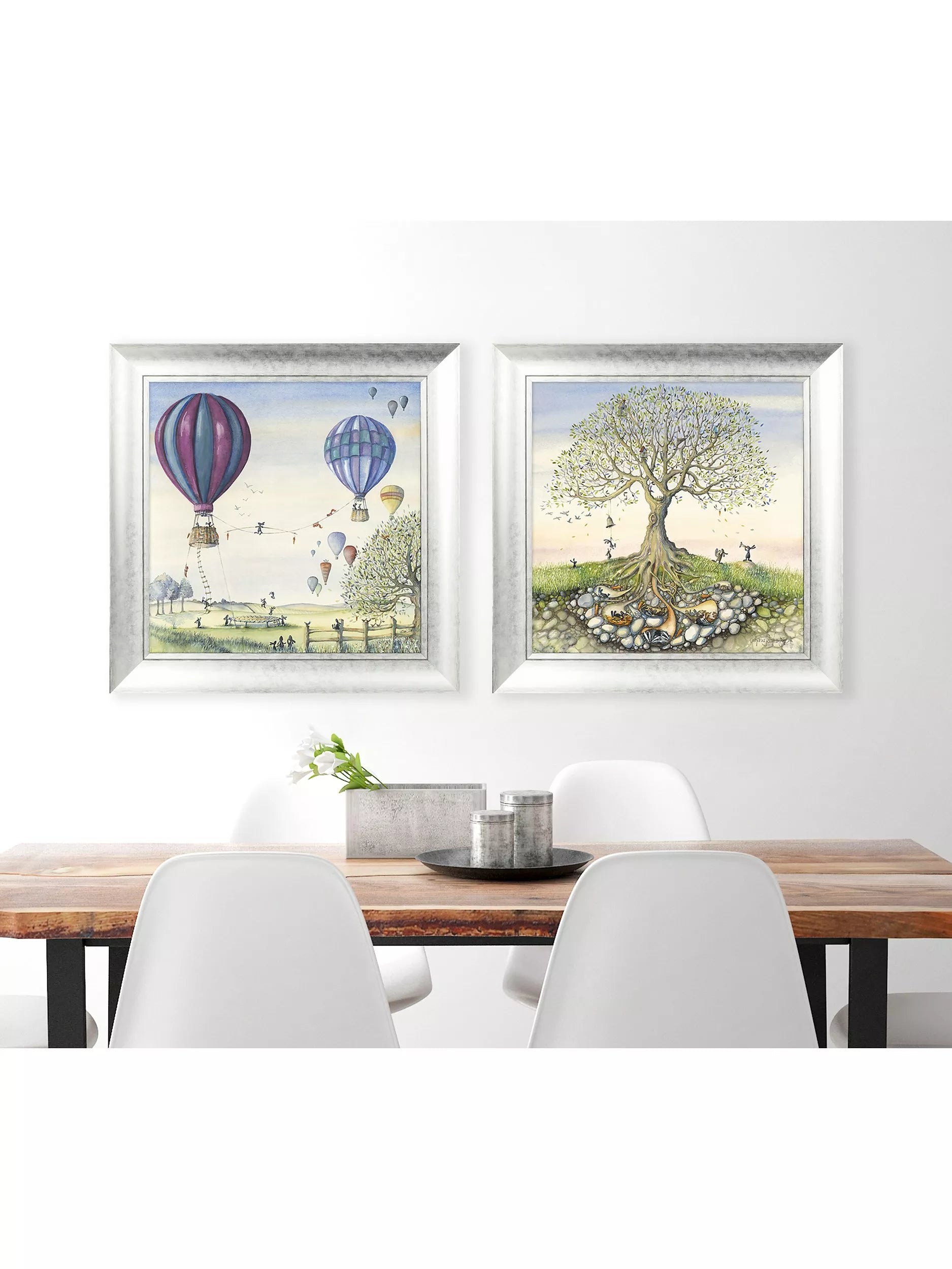 John Lewis Catherine Stephenson embellished framed print 62x62cm - British product