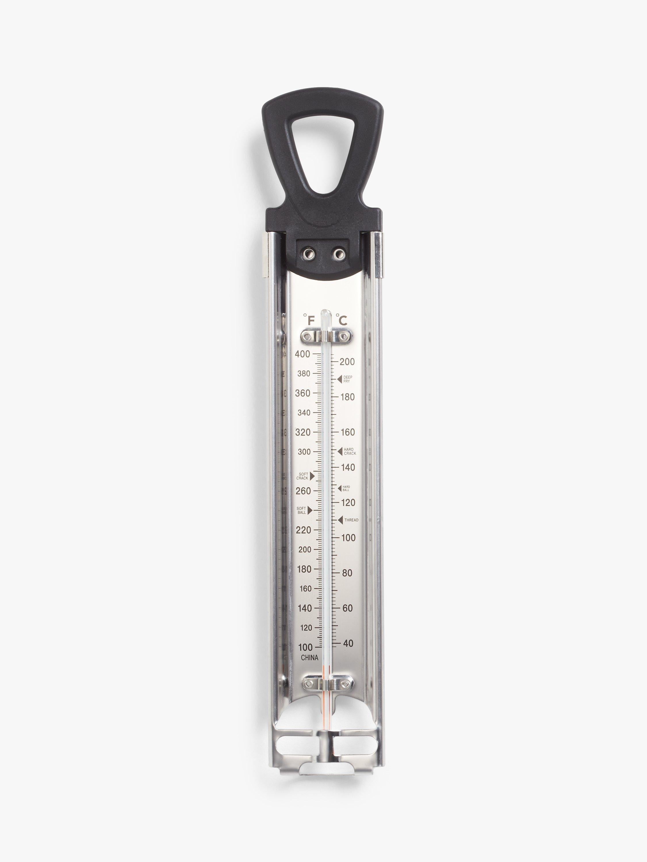 Stainless Steel Jam Making Thermometer with Stay-Cool Handle
