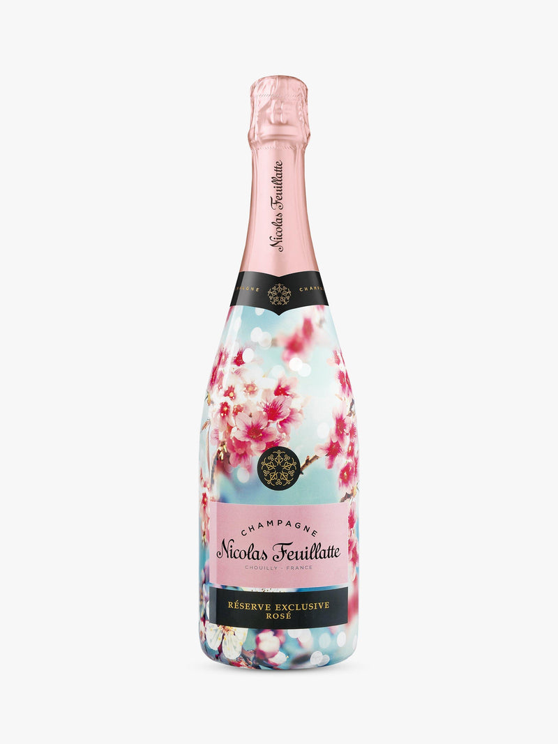 Nicolas Feuillatte Reserve Brut Rosé Champagne 75cl, imported from the UK
