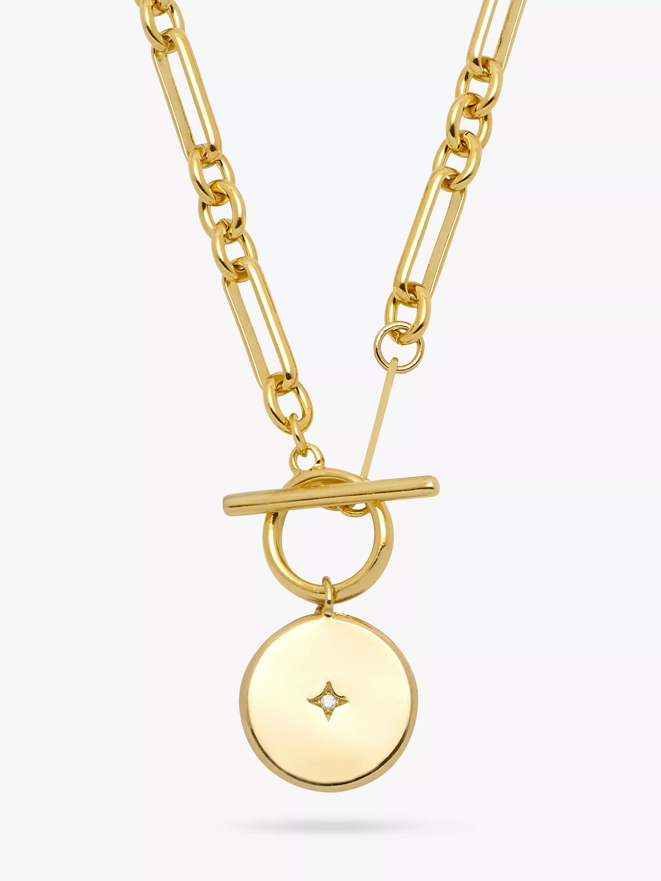 Estella Bartlett cubic zirconia T bar necklace, imported from the UK