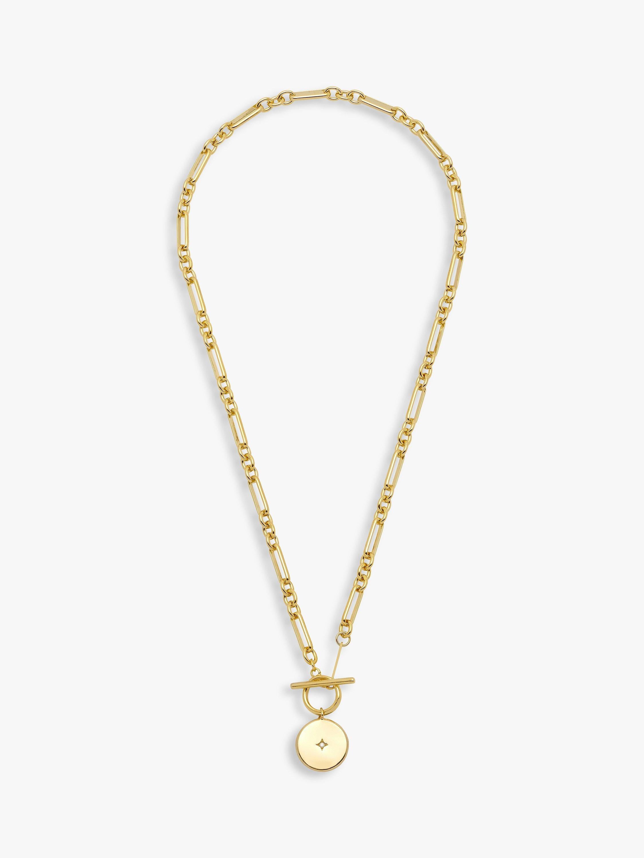 Estella Bartlett cubic zirconia T bar necklace, imported from the UK