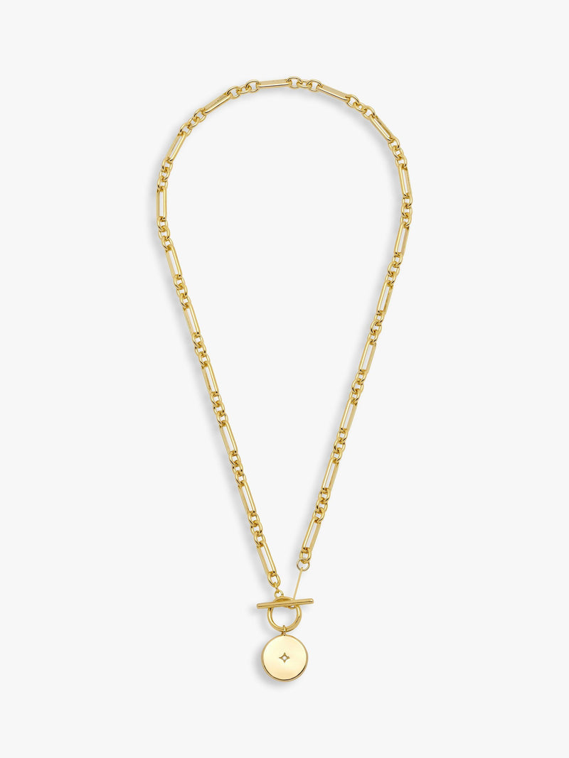 Estella Bartlett cubic zirconia T bar necklace, imported from the UK