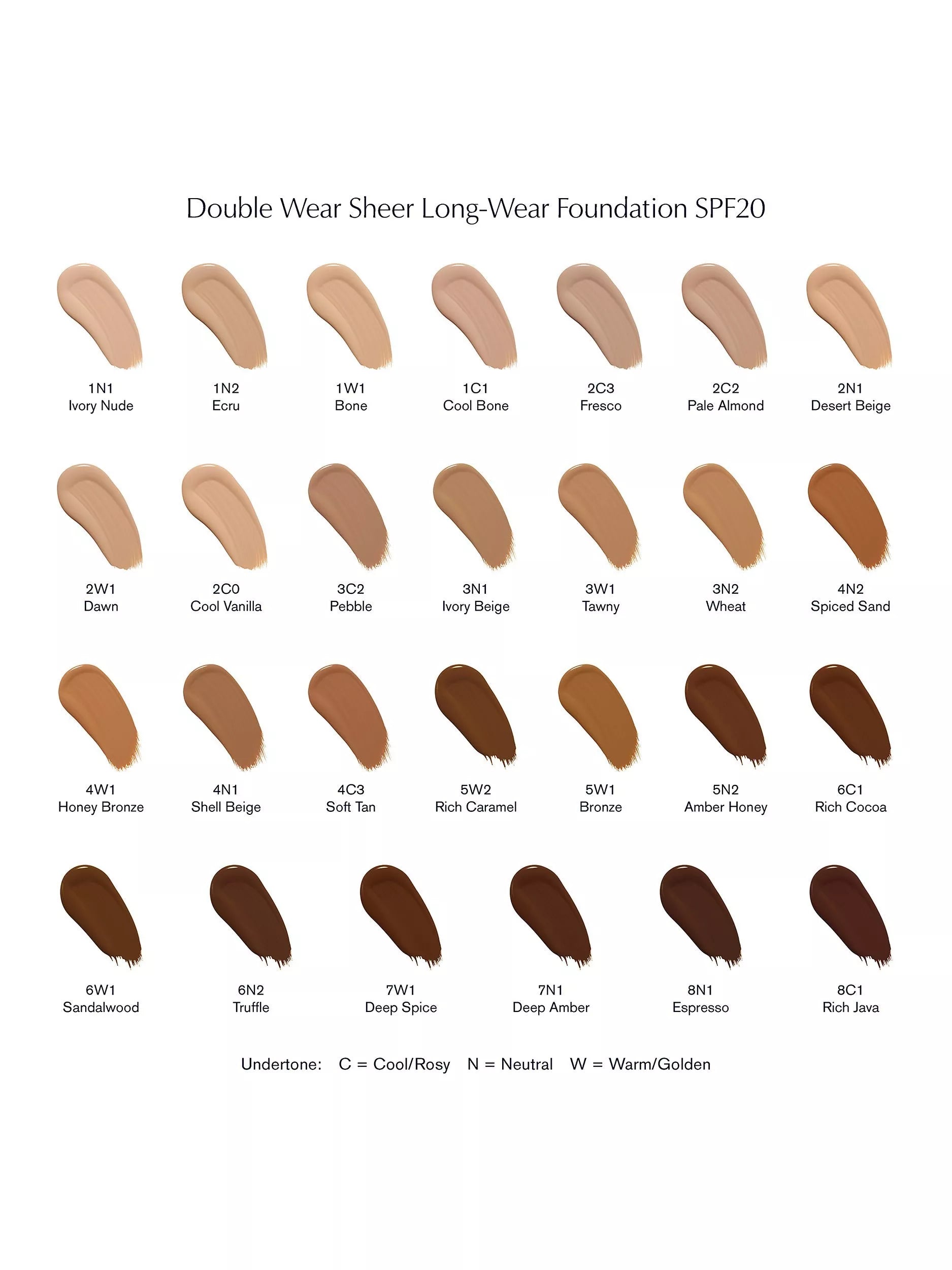 Estée Lauder Double Wear Sheer Makeup SPF 20 - British product