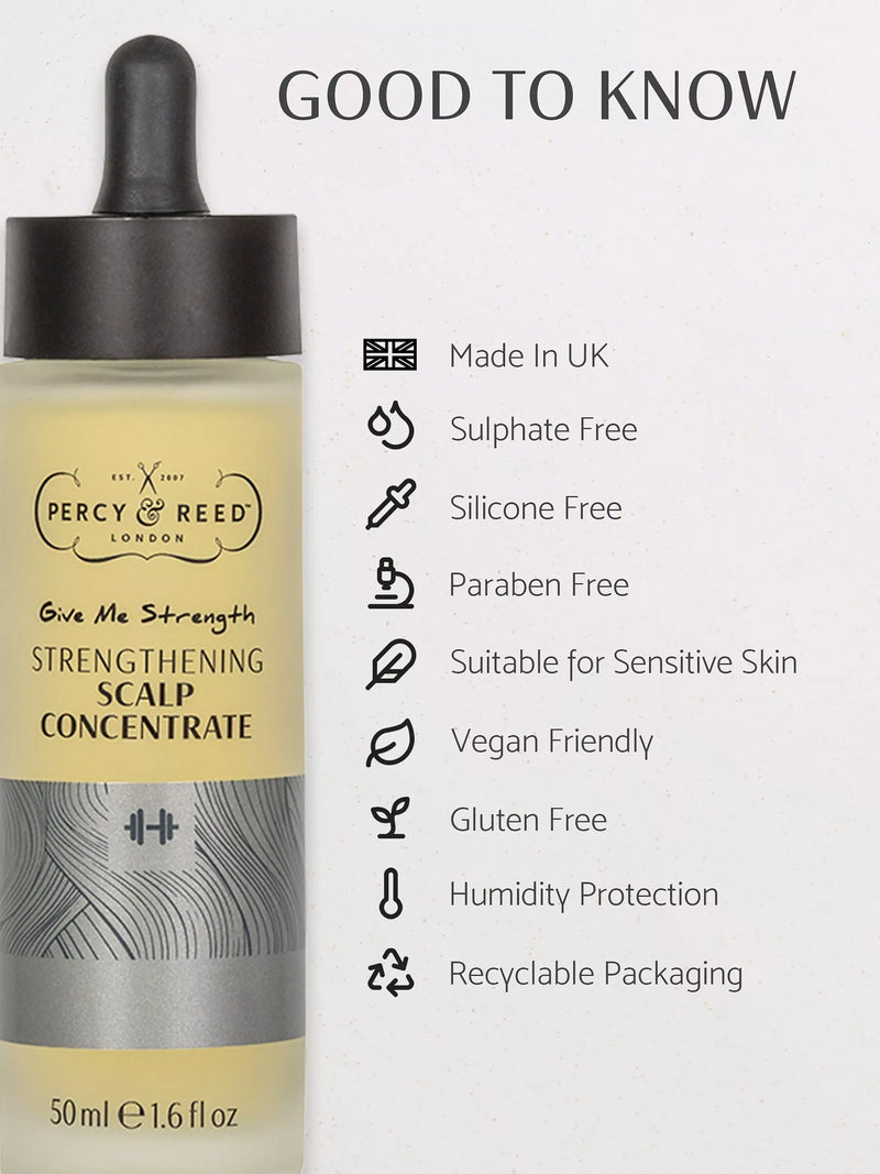 Percy & Reed strengthening scalp concentrate 50ml, imported from the UK
