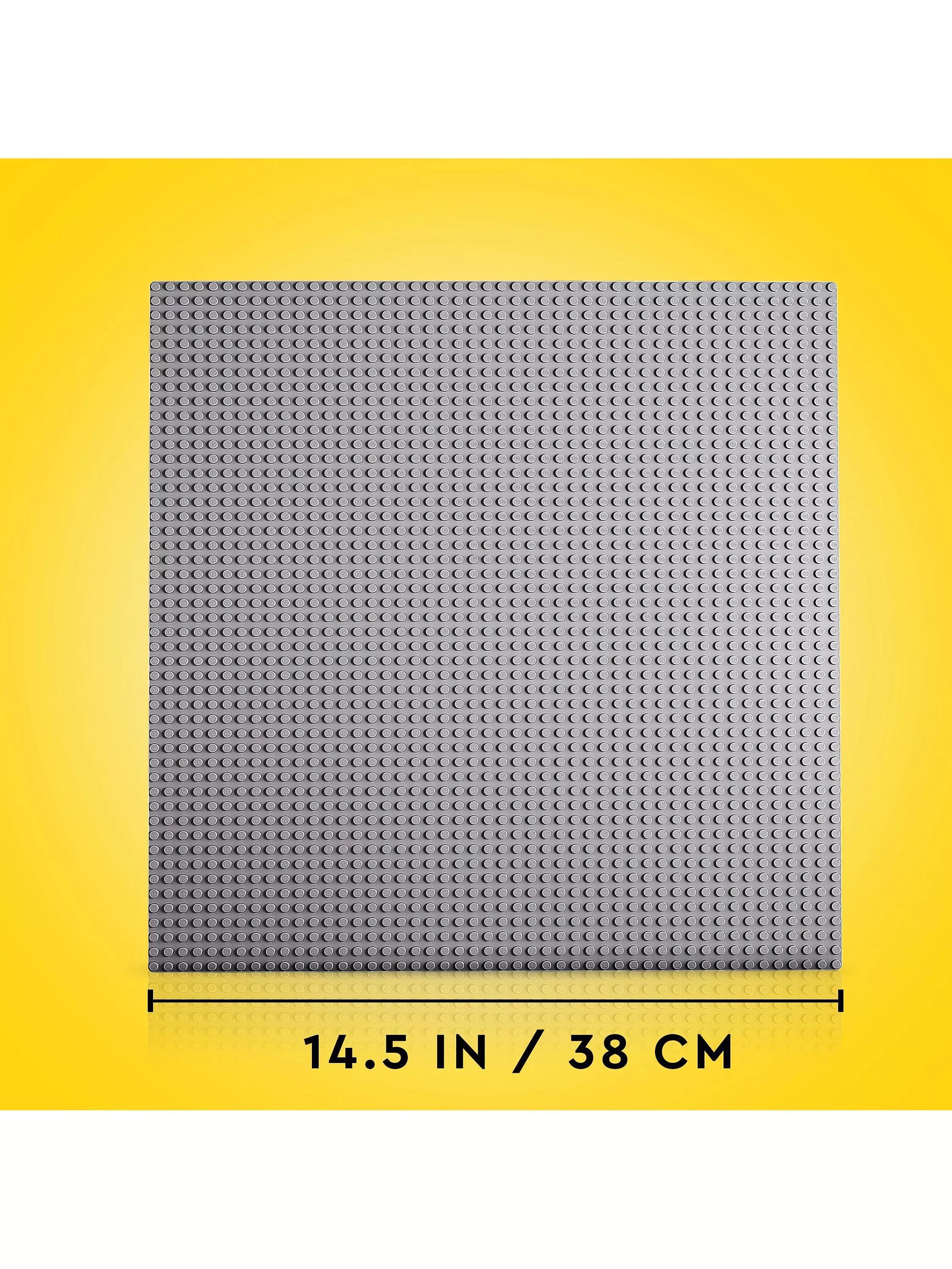 LEGO Classic grey baseplate 38x38 cm, UK version