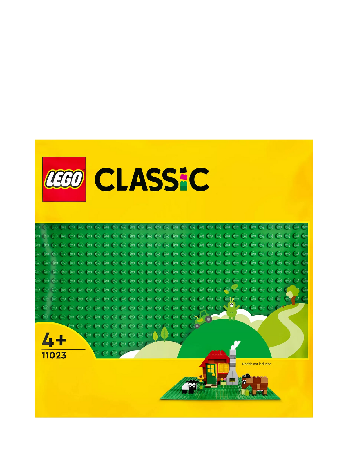 LEGO Classic green building baseplate 11023, imported from the UK
