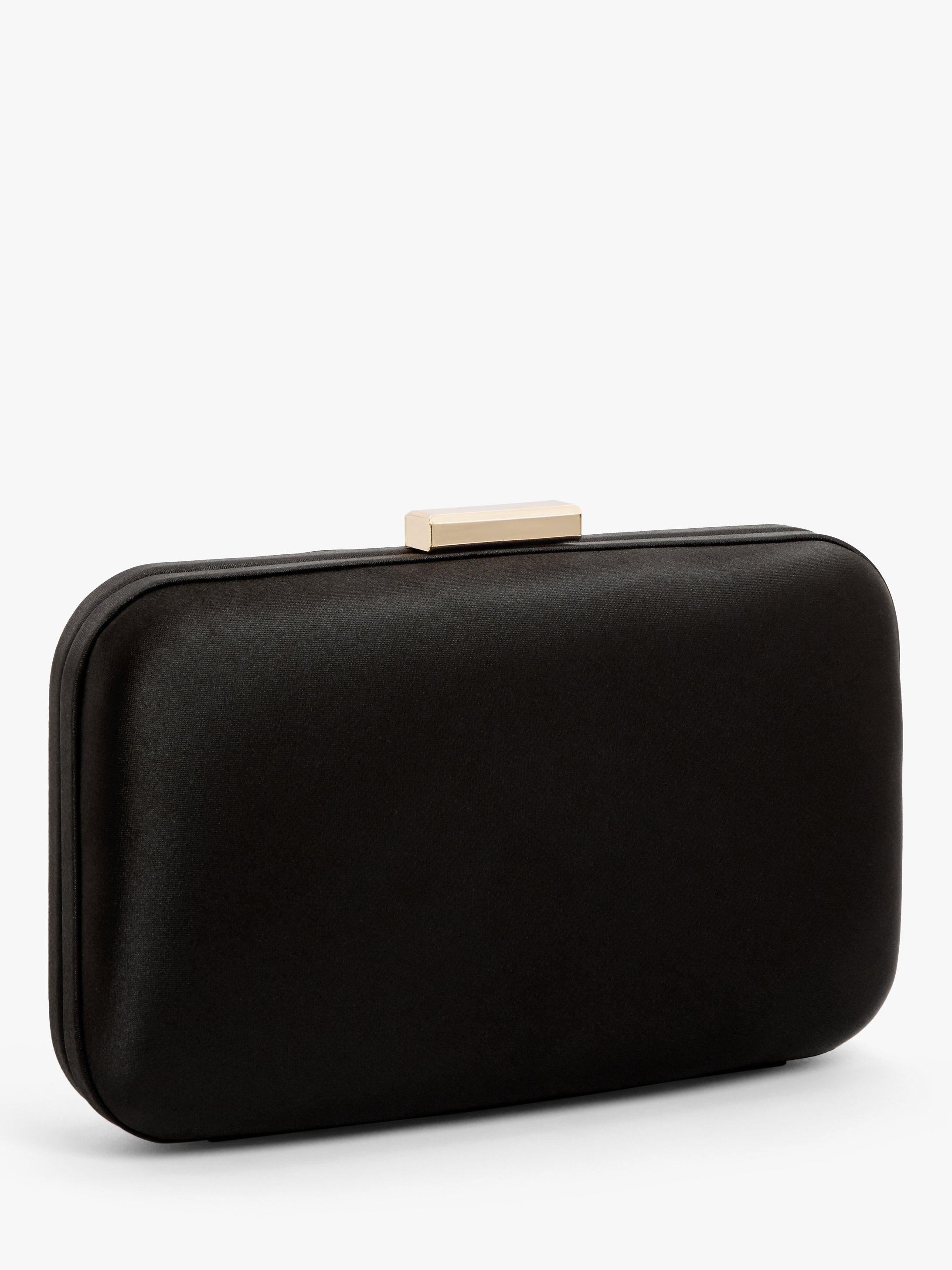John Lewis Stella clutch bag in faux silk (British brand)
