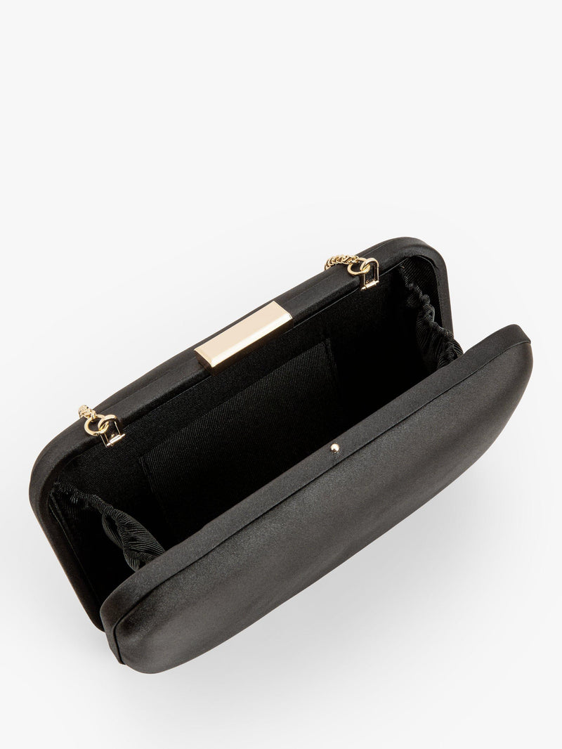 John Lewis Stella clutch bag in faux silk (British brand)