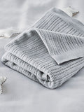 The White Company Grey The White Company Pink Cellular Satin Blanket