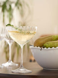 Truly fluted crystal coupe glasses set of 4 340ml - British product