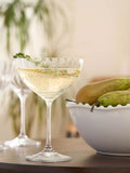 Truly fluted crystal coupe glasses set of 4 340ml - British product