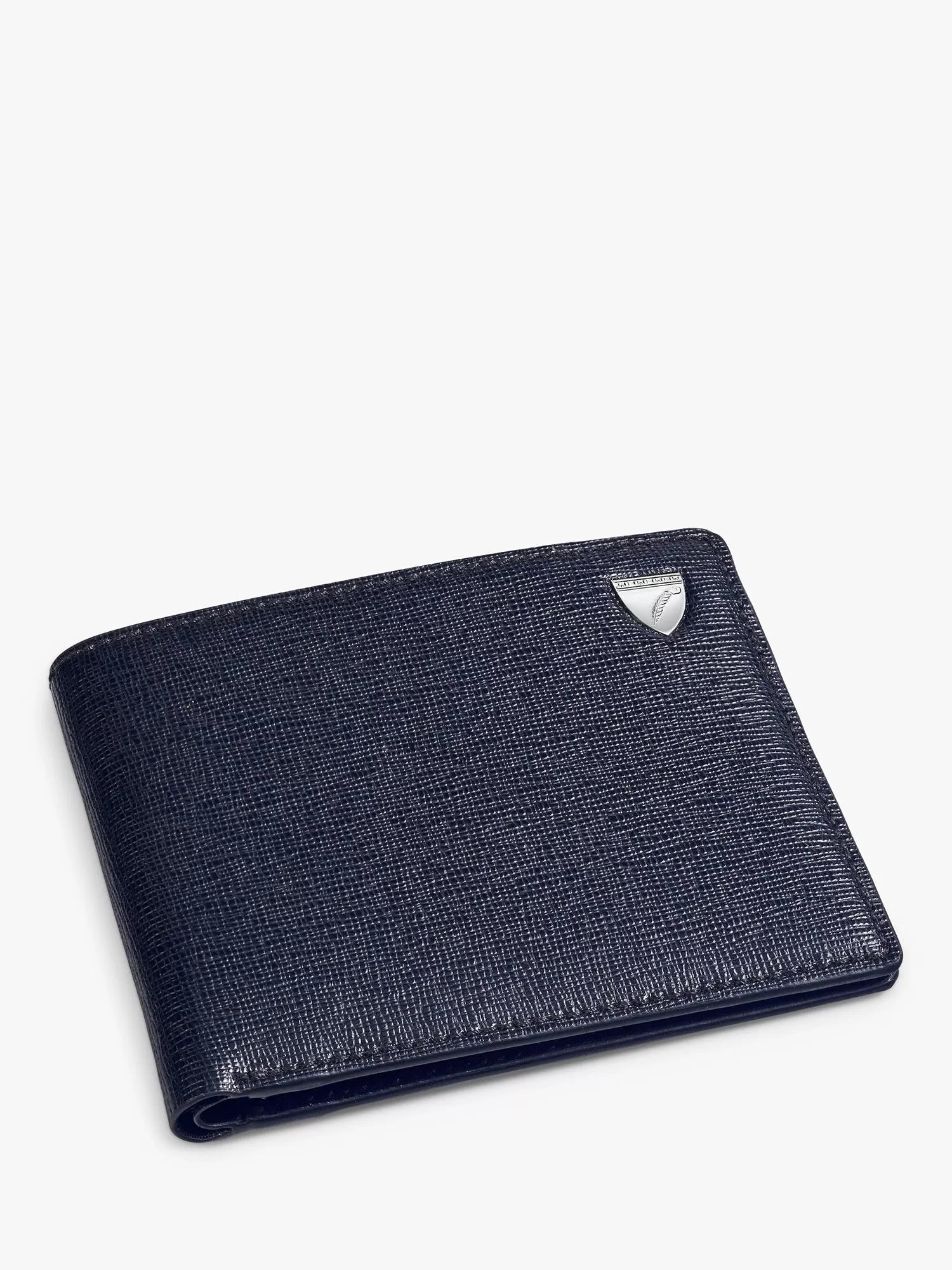 Aspinal of London 8 Card Billfold Saffiano Leather Wallet 10 x 11.5cm
