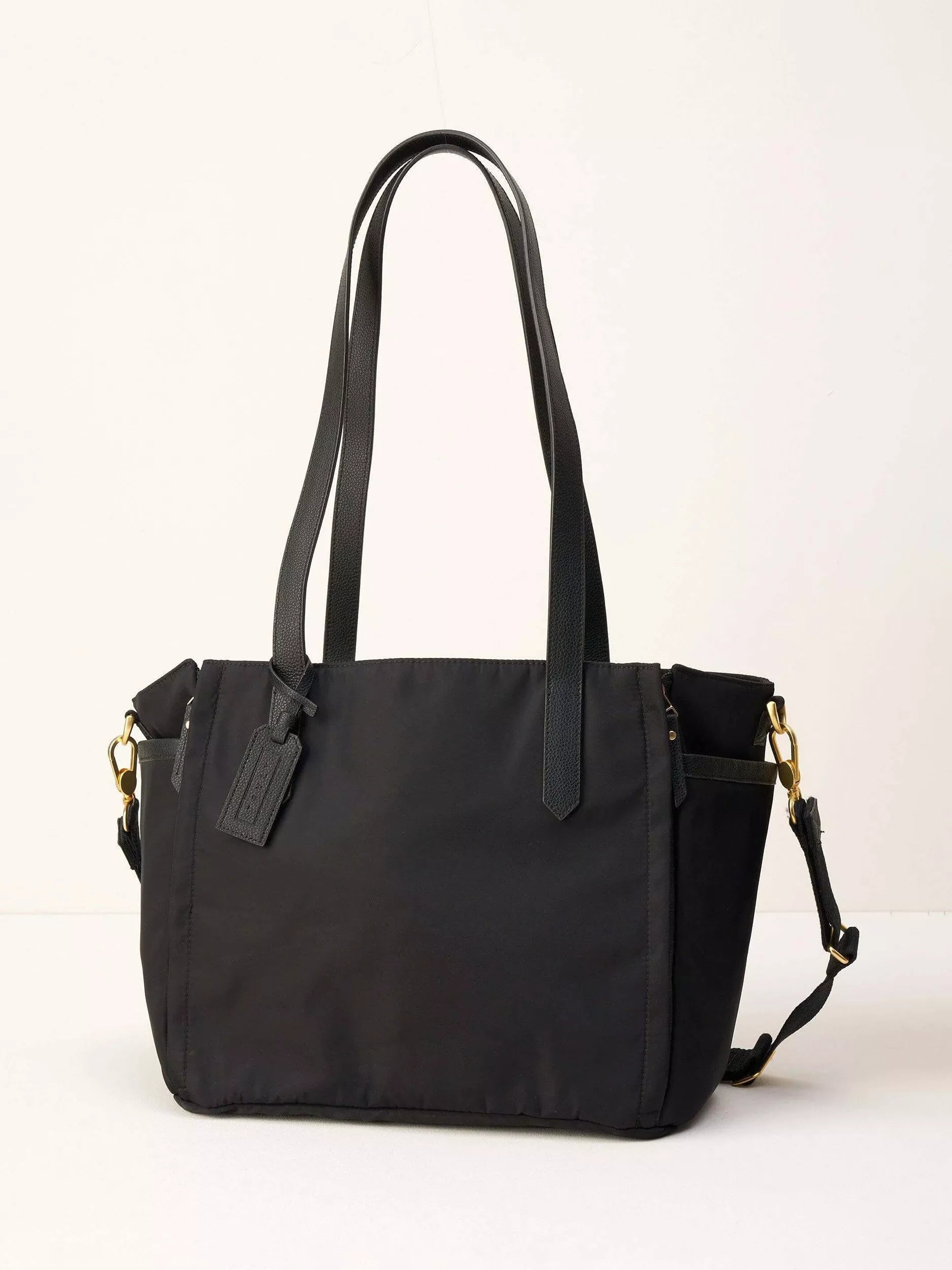 Truly Baby black baby changing bag with padded change mat (British brand)