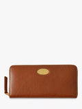 Mulberry Plaque Small Classic Grain Leather 8 Card Zip Around Wallet