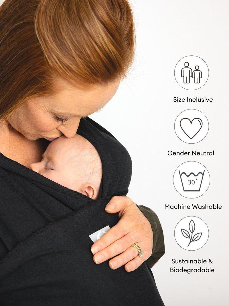 Gaia Baby Organic Cotton Stretchy Wrap Baby Carrier 15kg, UK version