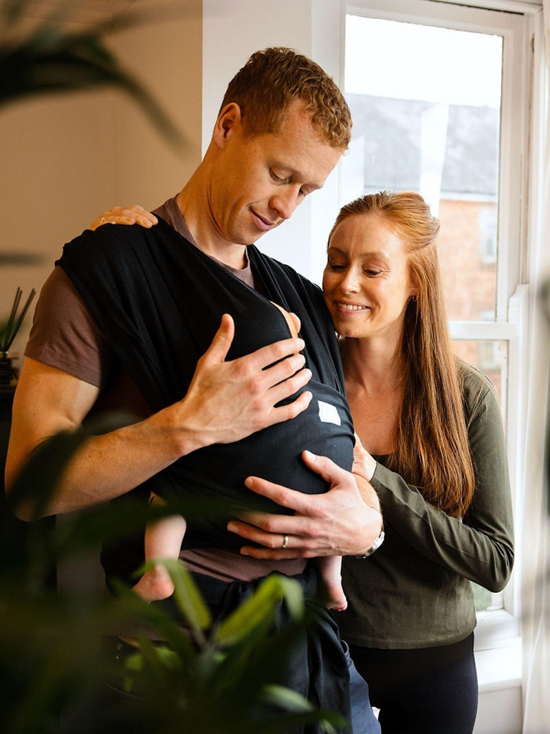 Gaia Baby Organic Cotton Stretchy Wrap Baby Carrier 15kg, UK version