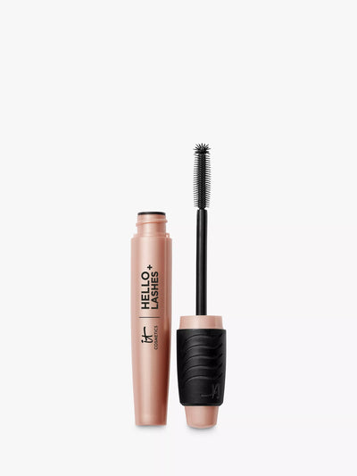 John Lewis IT Cosmetics Hello Lashes+ Lash-Loving Volumising Mascara, Black- Buy online at McGrocer