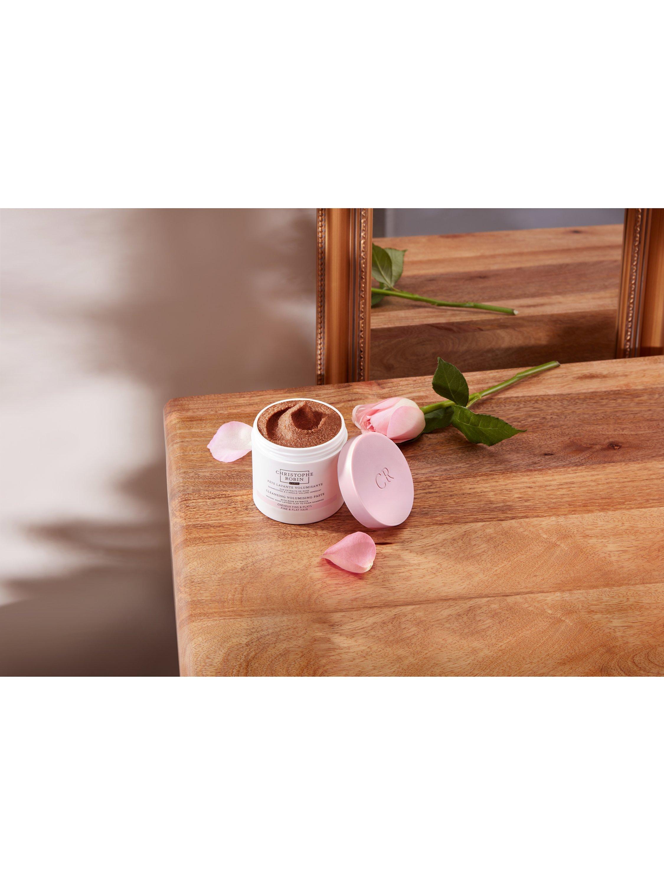 Christophe Robin cleansing volumising paste with pure rassoul clay and rose extracts 250ml - British product