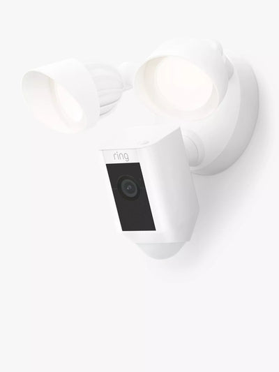 John Lewis Ring Floodlight Cam Wired Plus Smart Security Camera with Built-in Wi-Fi & Siren Alarm- Buy online at McGrocer