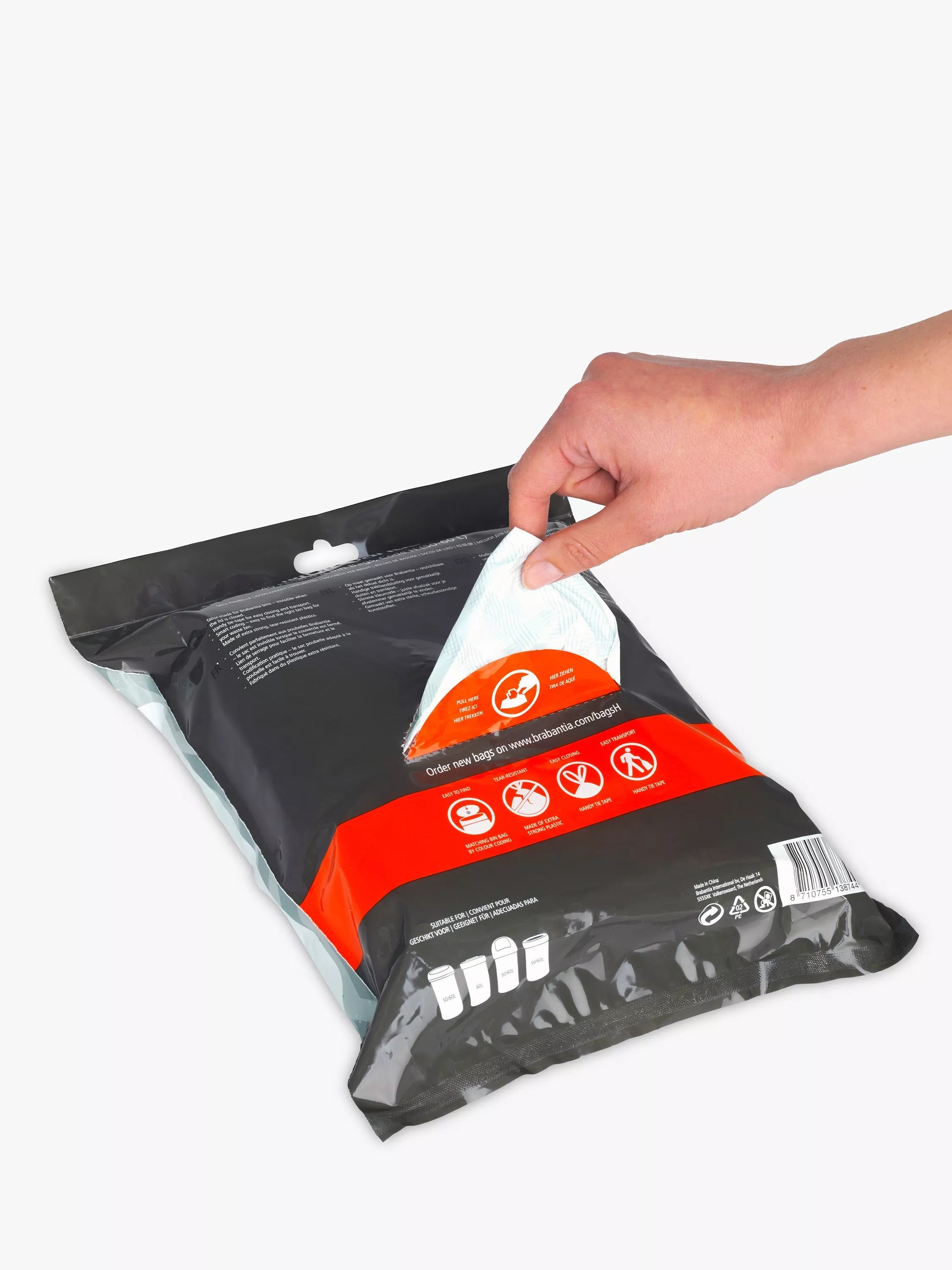 Brabantia bin liners Size H (50-60L) Pack of 40 - British product