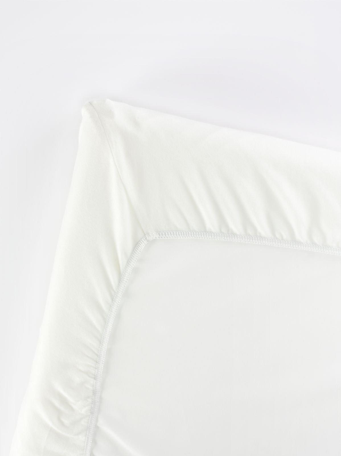 BabyBjörn travel cot light fitted sheet, white - British product
