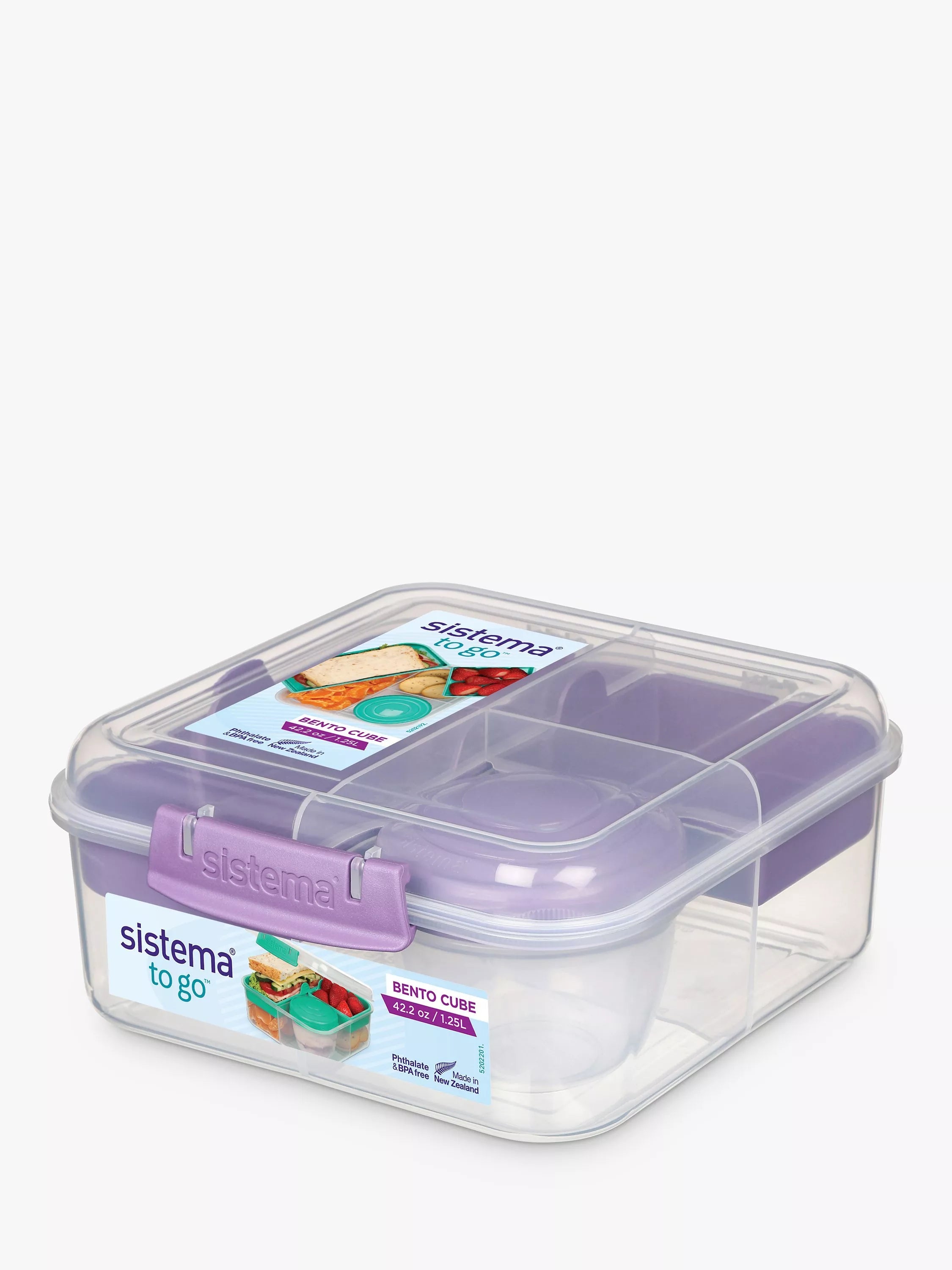 Sistema Bento Cube lunch box 1.25L, imported from the UK