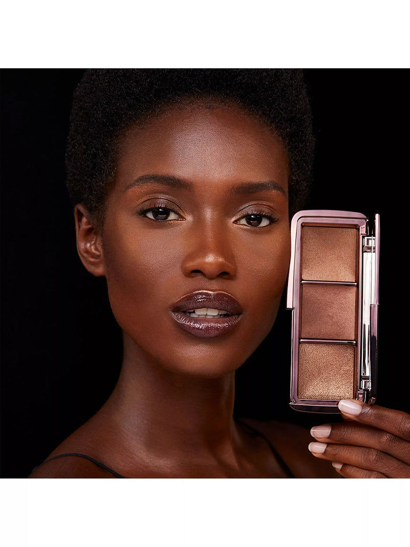 Hourglass lighting palette Volume III with three shades for medium-deep skin tones, 9g, UK version