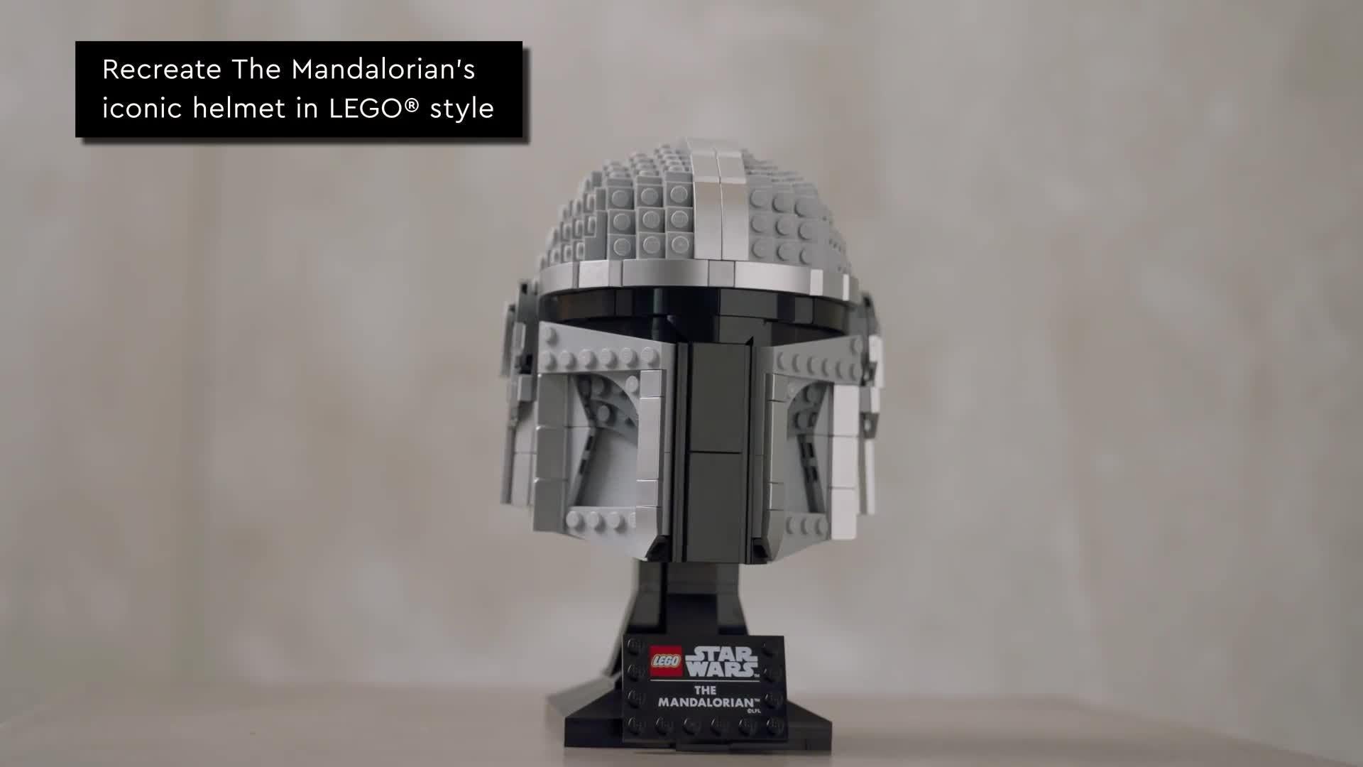 LEGO Star Wars Mandalorian helmet building set 584 pieces - British product