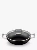 Le Creuset shallow casserole with toughened non-stick coating and glass lid, 24cm, UK version