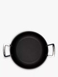 Le Creuset shallow casserole with toughened non-stick coating and glass lid, 24cm, UK version