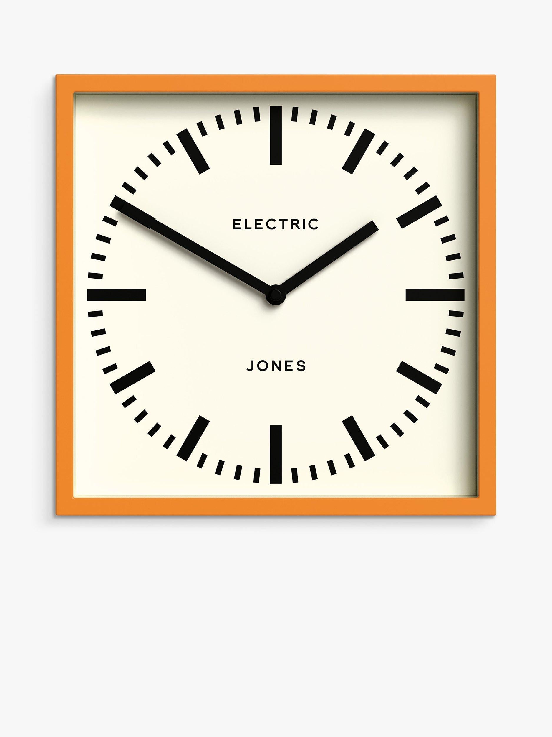 Jones Clocks wall clock orange 25cm, UK version