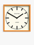 Jones Clocks wall clock orange 25cm, UK version