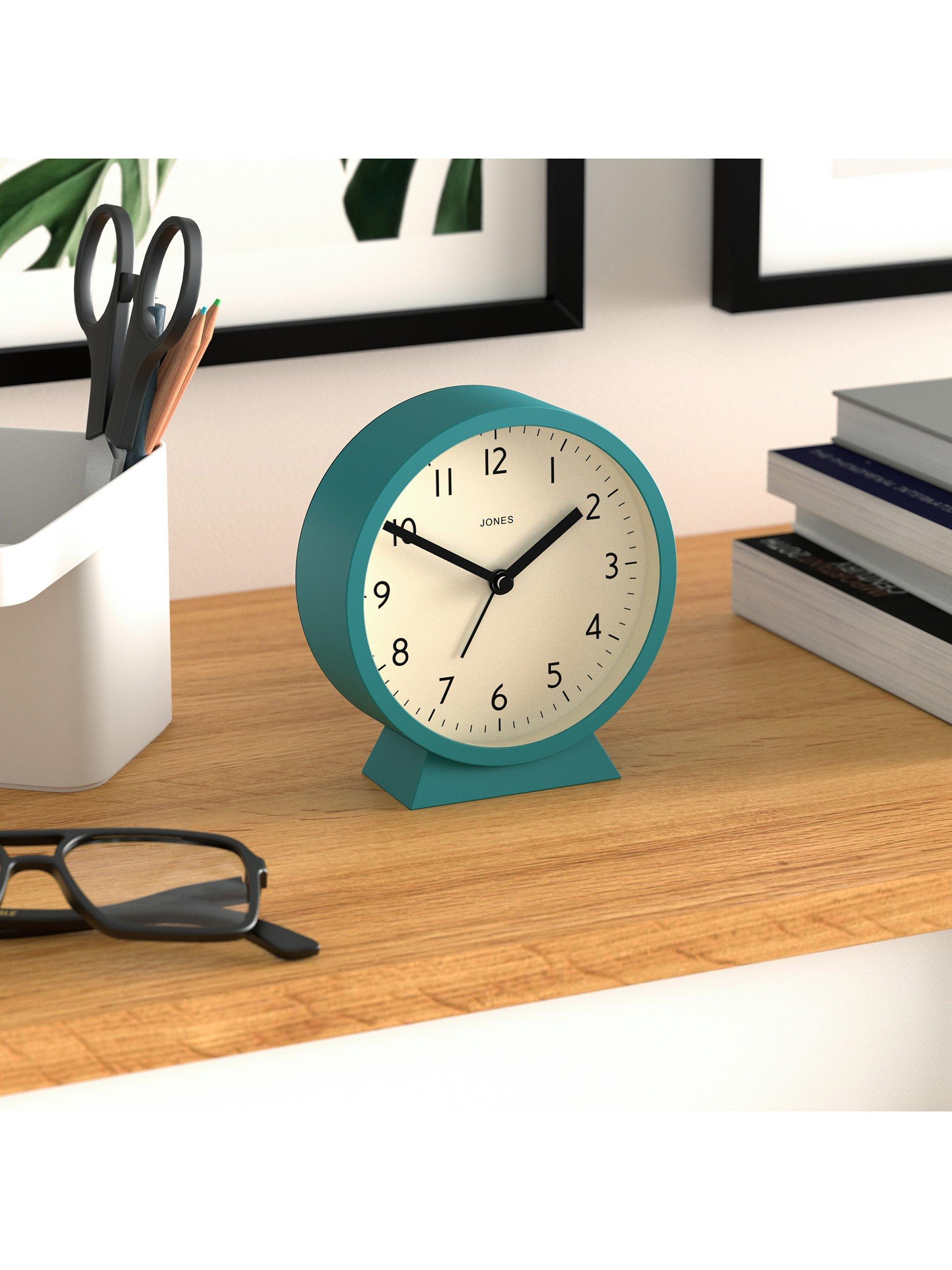 Jones Clocks Daybreak Quartz Analogue Alarm Clock, UK version
