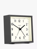 Jones Clocks Disc Square Analogue Alarm Clock, UK version