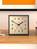 Jones Clocks Disc Square Analogue Alarm Clock, UK version