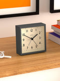 Jones Clocks Disc Square Analogue Alarm Clock, UK version