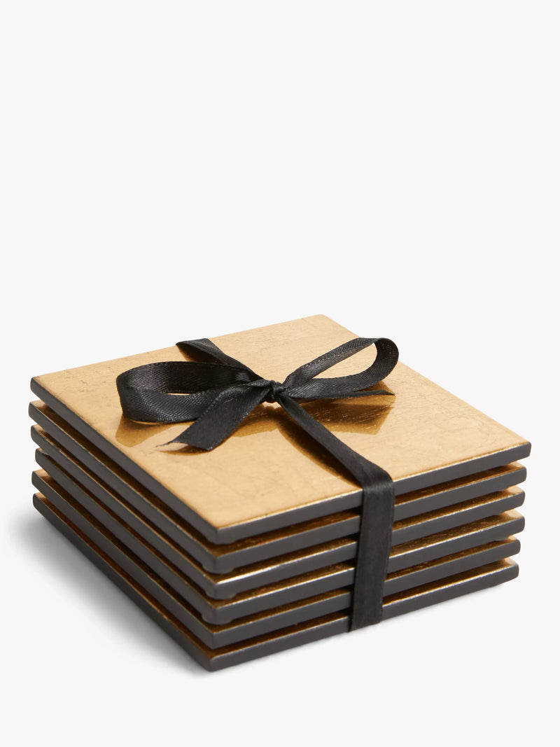 John Lewis lacquered coasters set of 6 FSC certified, UK version