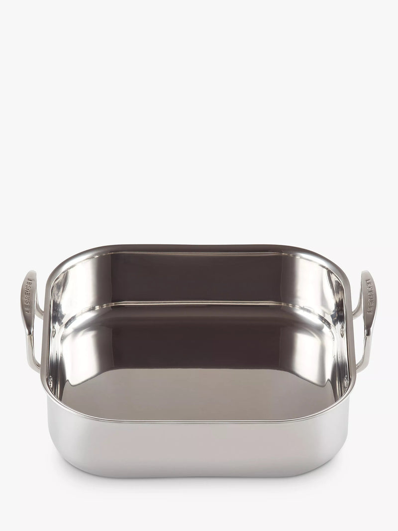 Le Creuset 3-ply stainless steel square roaster 26cm, UK version
