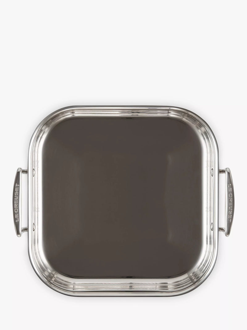 Le Creuset 3-ply stainless steel square roaster 26cm, UK version