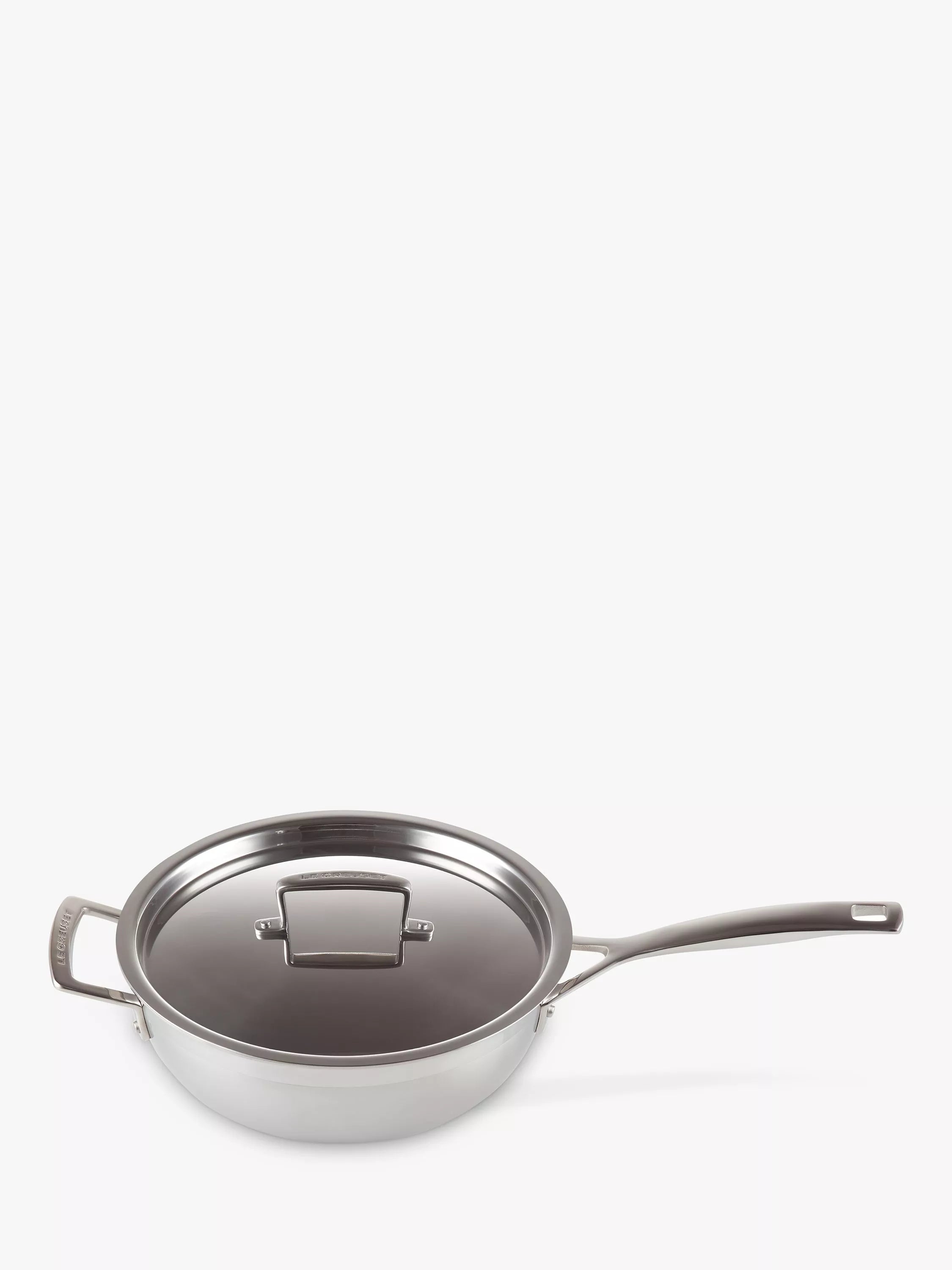 Le Creuset 3-Ply Stainless Steel Non-Stick Chef's Pan and Lid 24cm, UK version