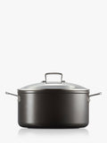 Le Creuset toughened non-stick deep casserole with glass lid 28cm, UK version