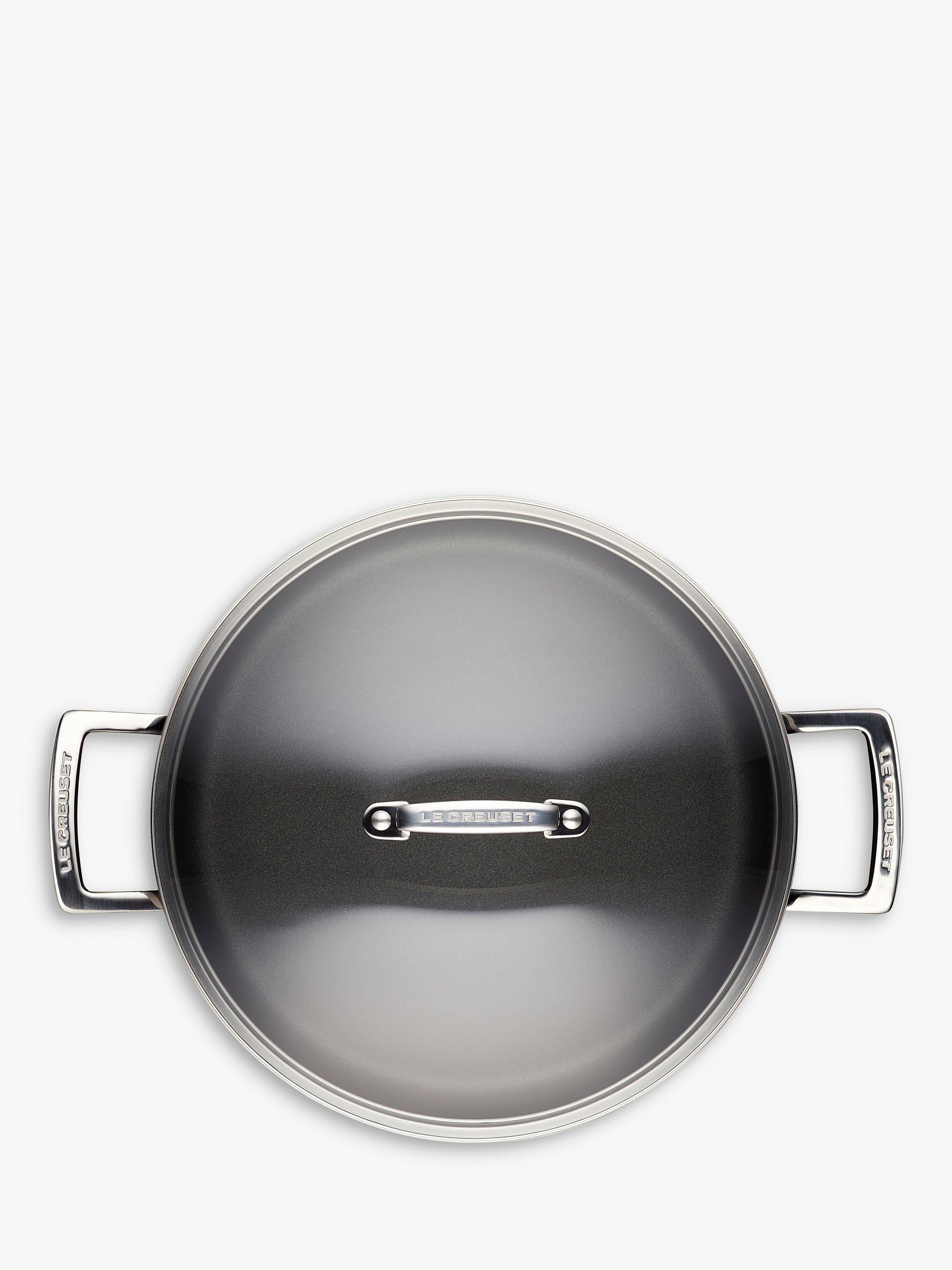 Le Creuset toughened non-stick deep casserole with glass lid 28cm, UK version