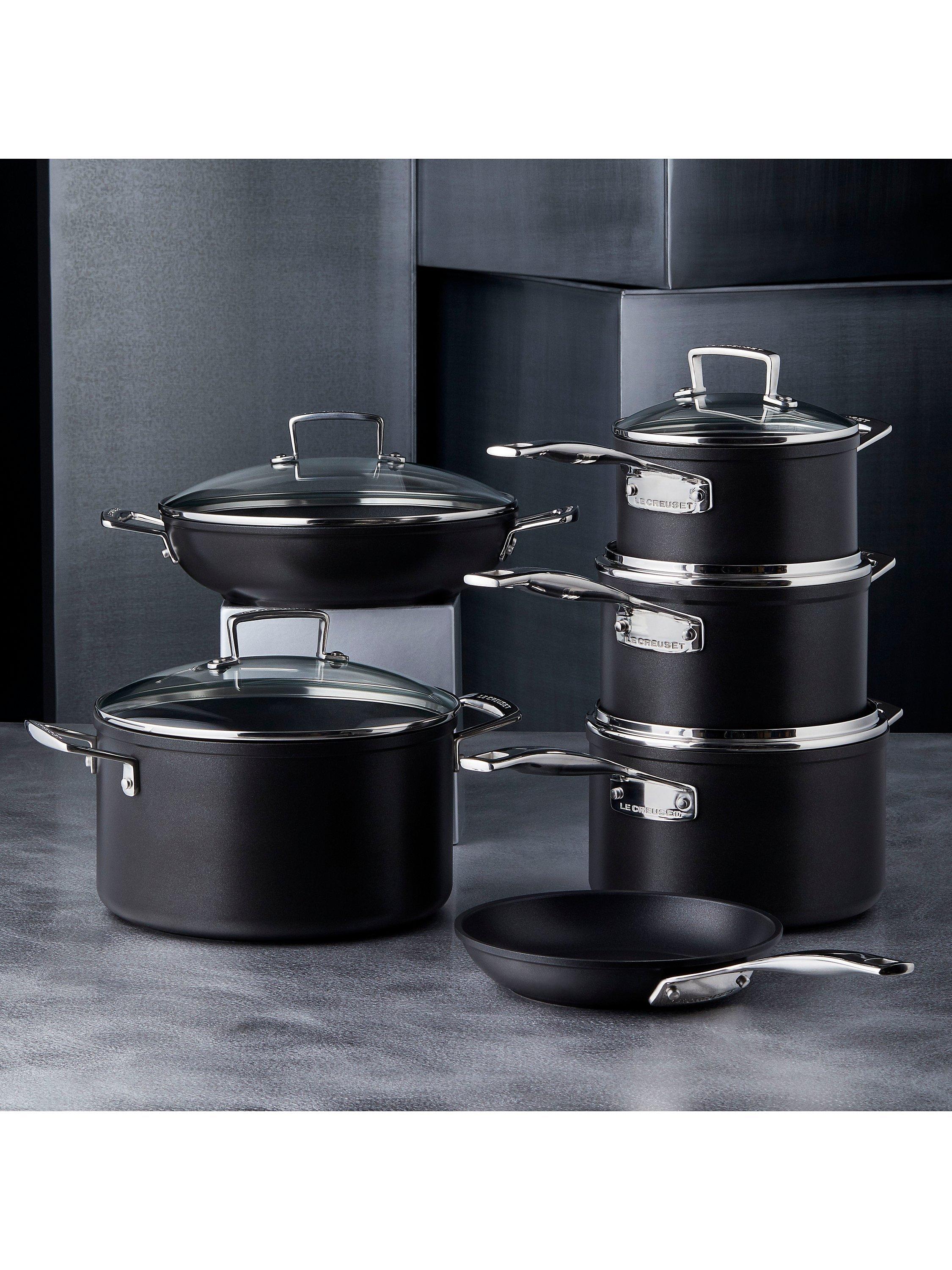 Le Creuset toughened non-stick deep casserole with glass lid 28cm, UK version