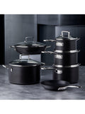 Le Creuset toughened non-stick deep casserole with glass lid 28cm, UK version