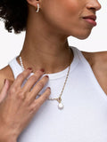 Dower & Hall keshi pearl necklace gold white (British brand)