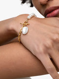 Dower & Hall baroque pearl chain bracelet 19.05cm - British product