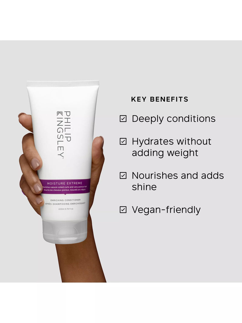 Philip Kingsley Moisture Extreme Enriching Conditioner 200ml, imported from the UK
