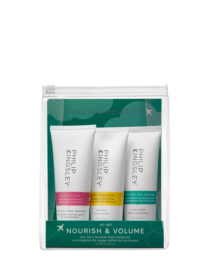 Philip Kingsley Jet Set haircare gift set 3 x 75ml - British product