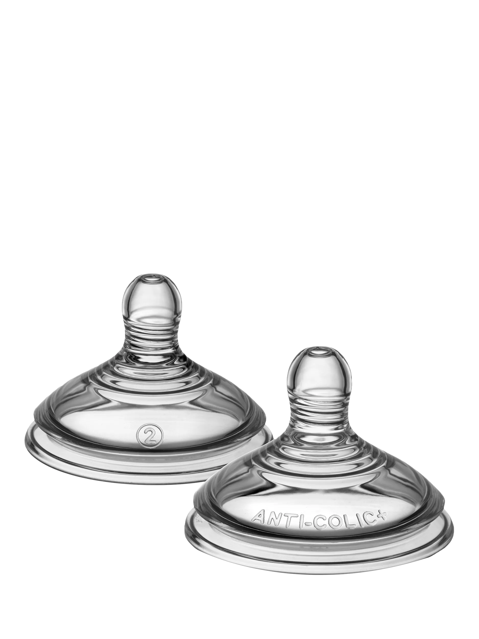 Tommee Tippee medium flow baby bottle teats pack of 2 (British brand)
