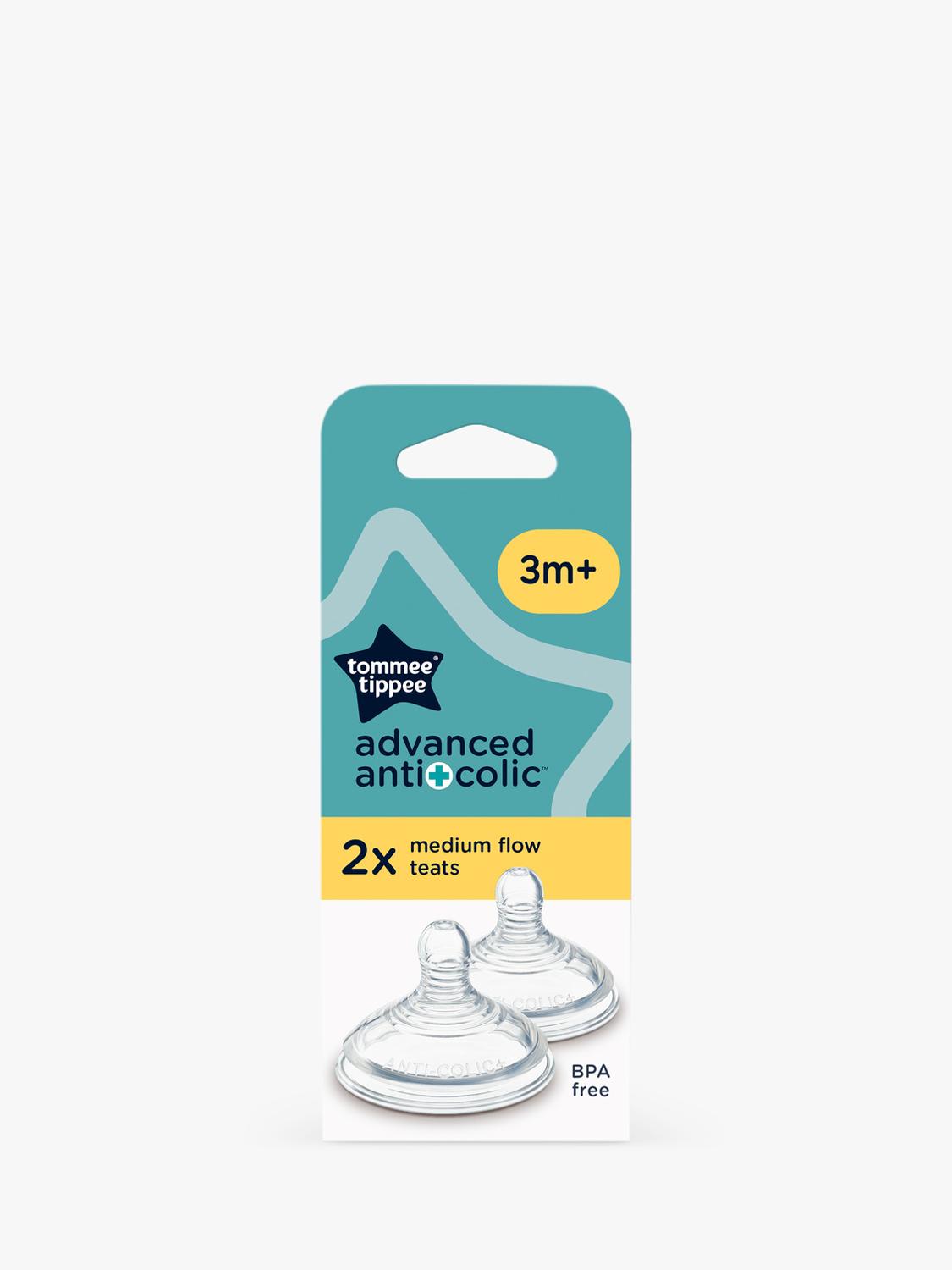 Tétines Tommee Tippee à débit moyen, lot de 2 (marque britannique)